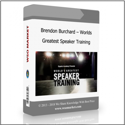 Brendon Burchard – Worlds Greatest Speaker Training Brendon Burchard – Worlds Greatest Speaker Training - Available now !!