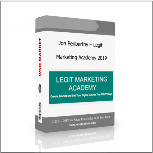 Jon Penberthy – Legit Marketing Academy 2019 Jon Penberthy – Legit Marketing Academy 2019 - Available now !!