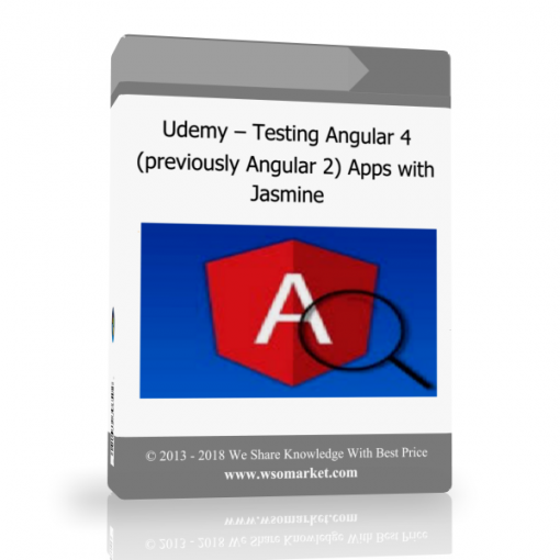 Udemy – Testing Angular 4 previously Angular 2 Apps with Jasmine Udemy – Testing Angular 4 (previously Angular 2) Apps with Jasmine - Available now !!